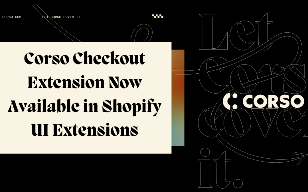 Corso Checkout Extension Now Available